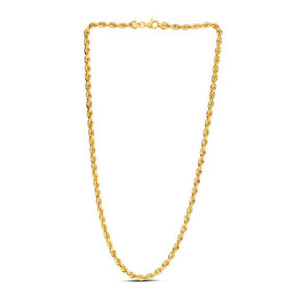 14k Yellow Gold Light Rope Chain 4.3mm