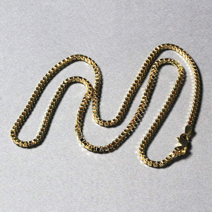 2.0mm 14k Yellow Gold Semi Solid Box Chain