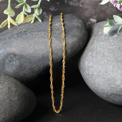 14k Yellow Gold Singapore Chain 1.7mm