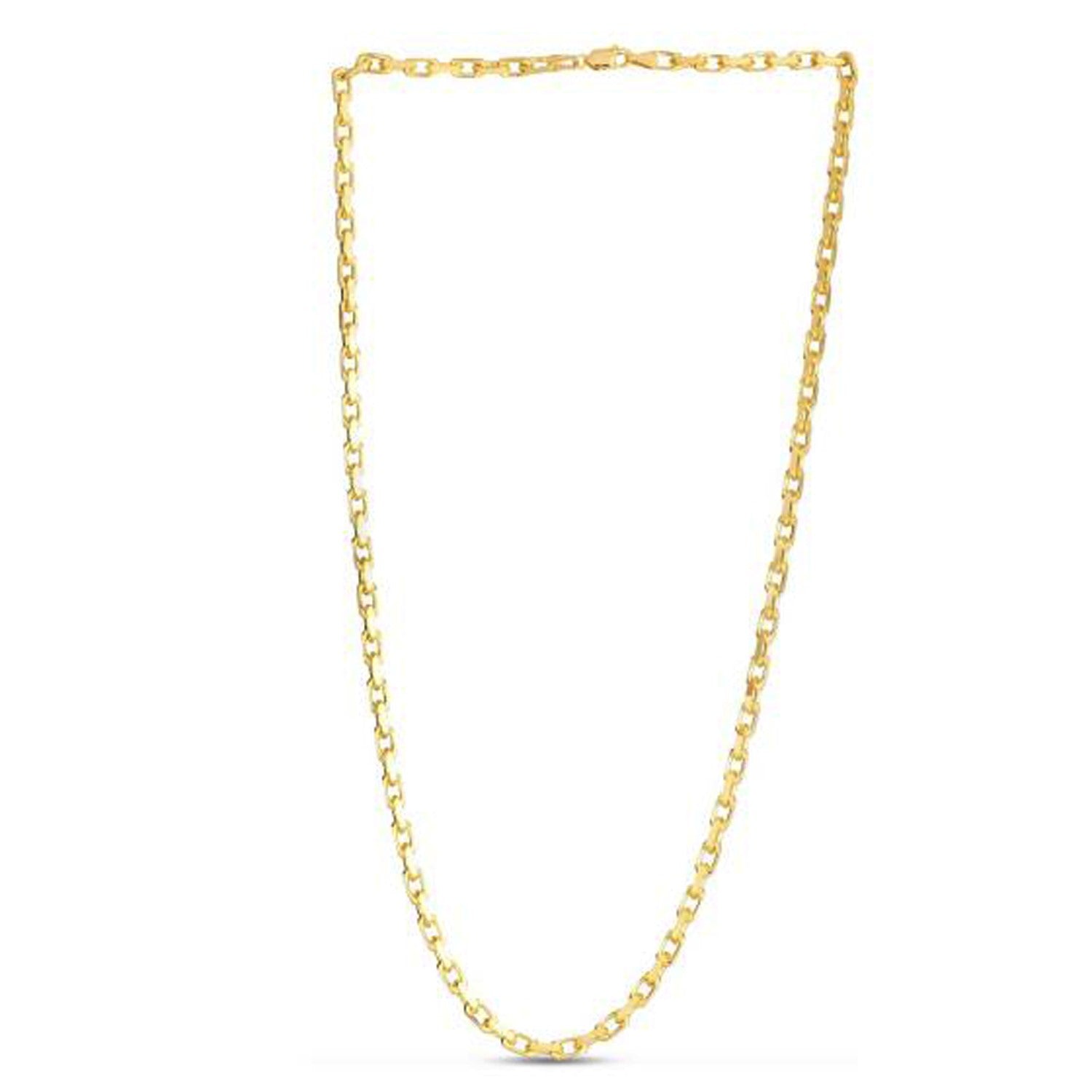 14k Yellow Gold French Cable Link Chain 3.6 mm