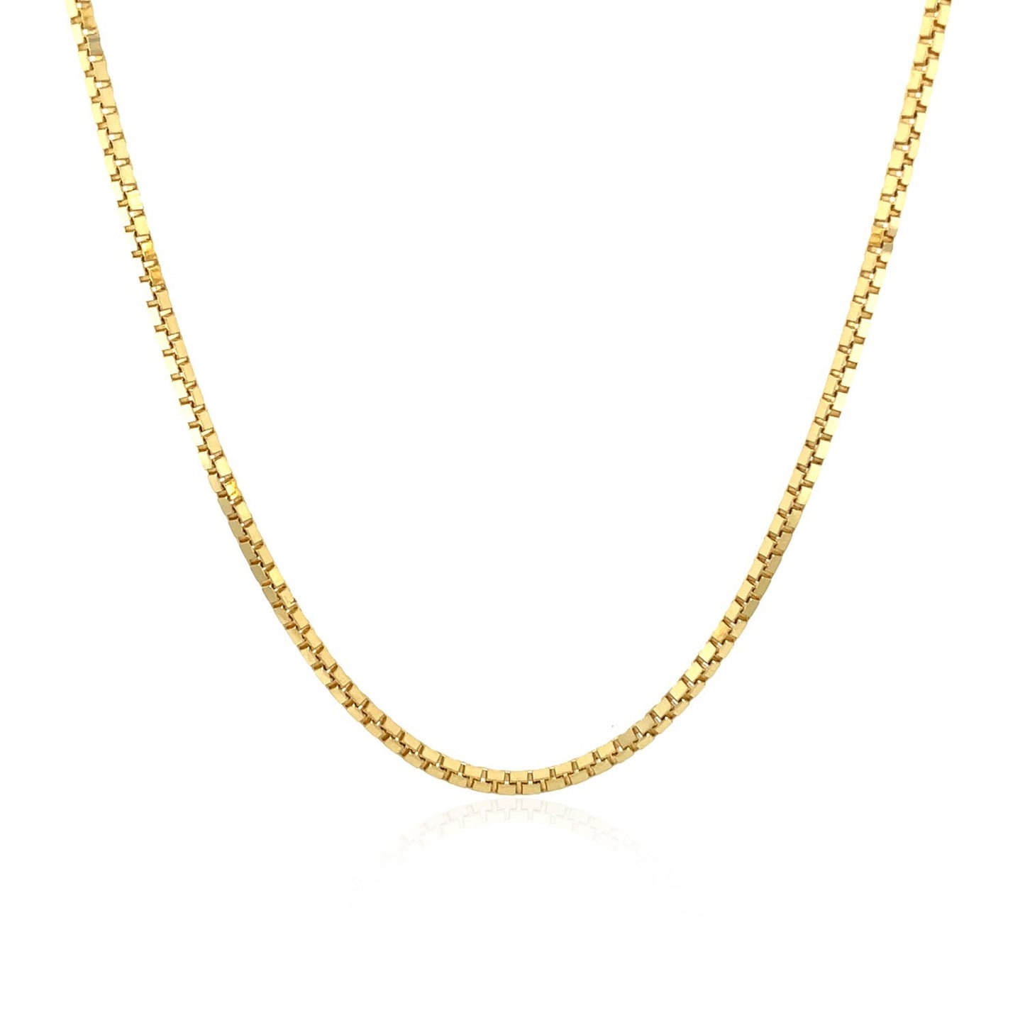 18k Yellow Gold Classic Box Chain 1.4mm