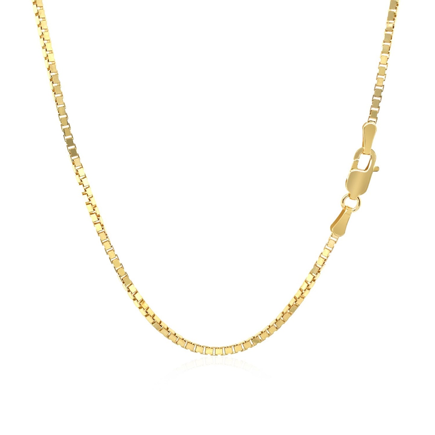 18k Yellow Gold Classic Box Chain 1.4mm