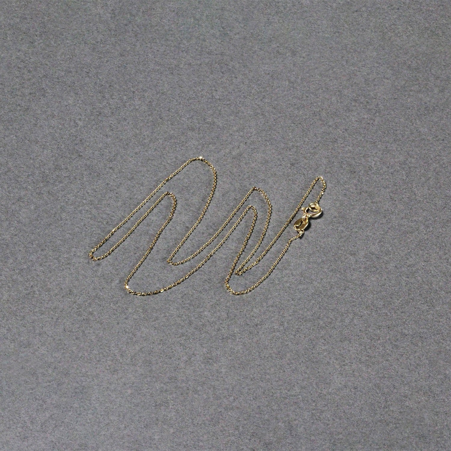 14k Yellow Gold Diamond Cut Cable Link Chain 0.7mm