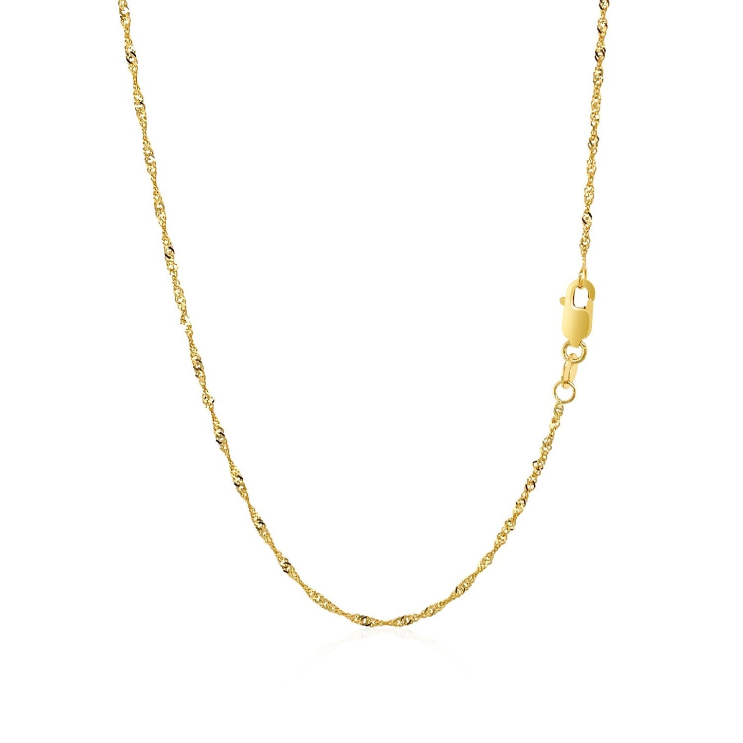 10k Yellow Gold Singapore Chain 1.5mm