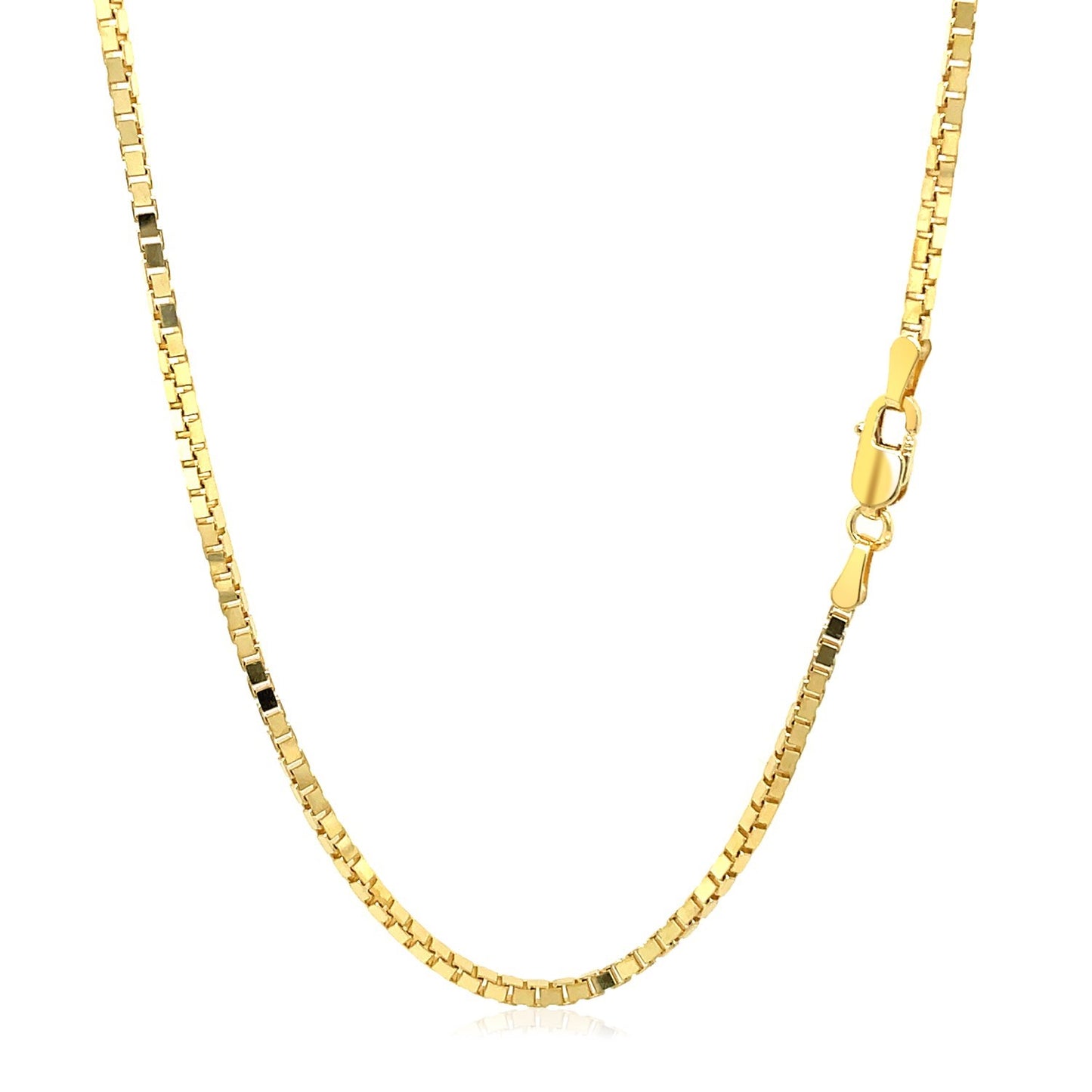 1.6mm 14K Yellow Gold Classic Box Chain