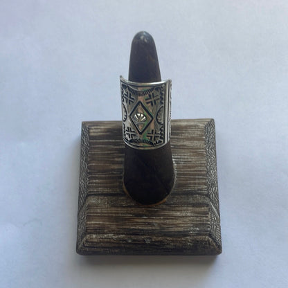 Beautiful Navajo Sterling Ring Size 6 Signed