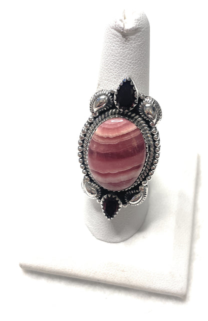 Handmade Rhodonite Adjustable Ring