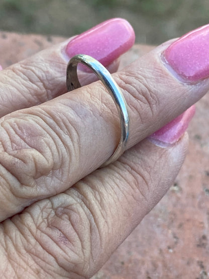 Navajo 2 Stone Turquoise And Sterling Silver Adjustable Ring