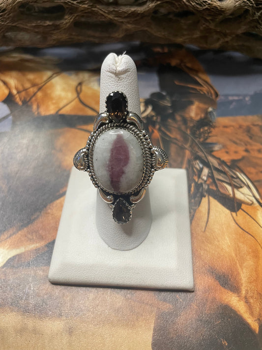 Handmade Tourmaline Quartz Adjustable Ring