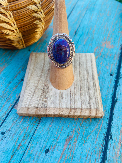 Navajo Purple Mojave & Sterling Silver Ring